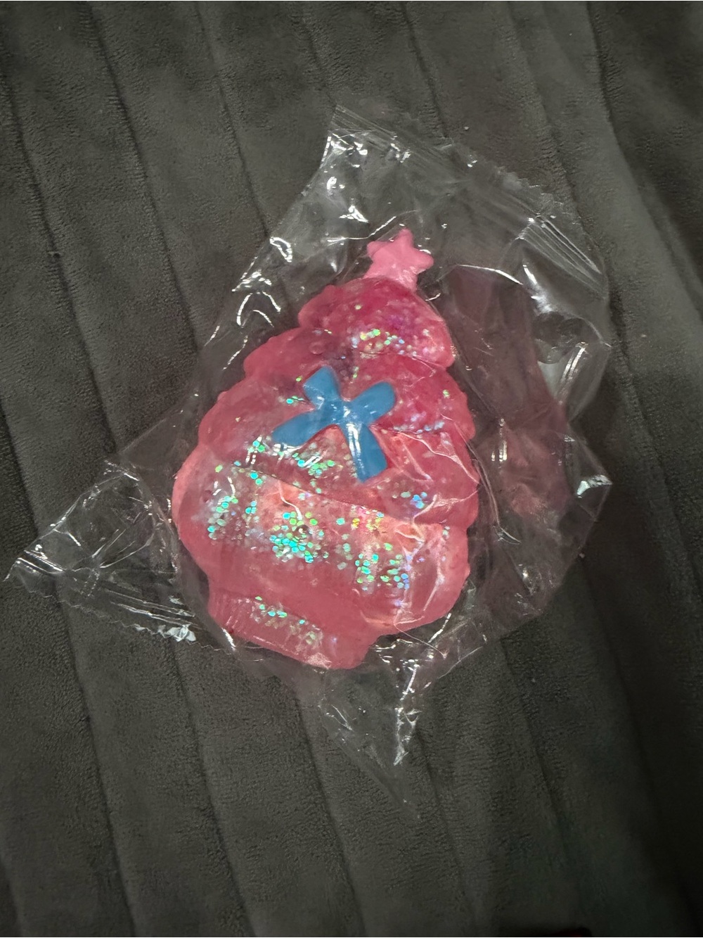 Pink Christmas tree squishy dollar general